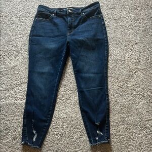 KanCan Dark Blue Ankle Jeans